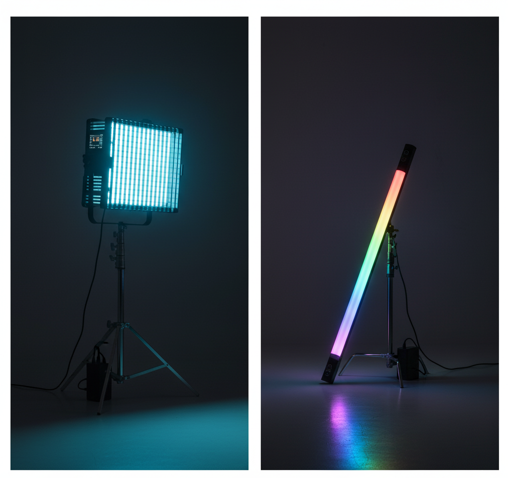 Aputure P300c Nova vs Astera Titan Tube: Best RGBWW Lighting?